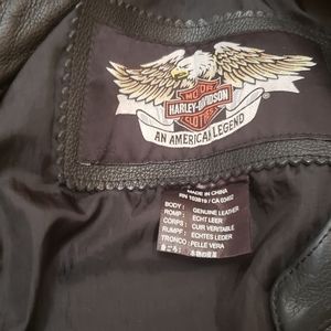 Harley-Davidson leather jacket, black